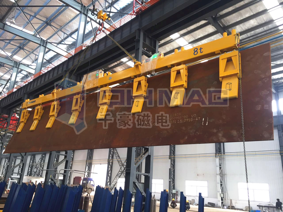 側吊鋼板電永磁鐵吊具豎吊鋼板電永磁起重器