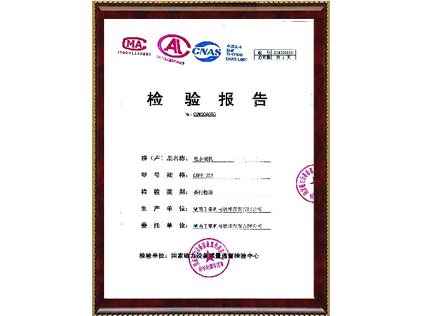 起重電永磁鐵檢測報告