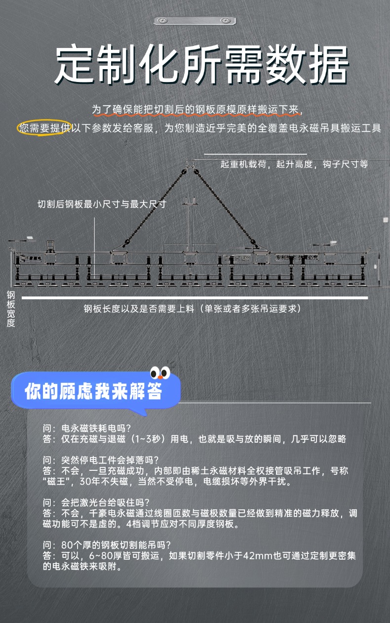 磁力吊具,長(zhǎng)薄鋼板磁力吊具,電永磁上下料,磁力吊具上下料吊裝,吊鋼板,鋼板上下料
